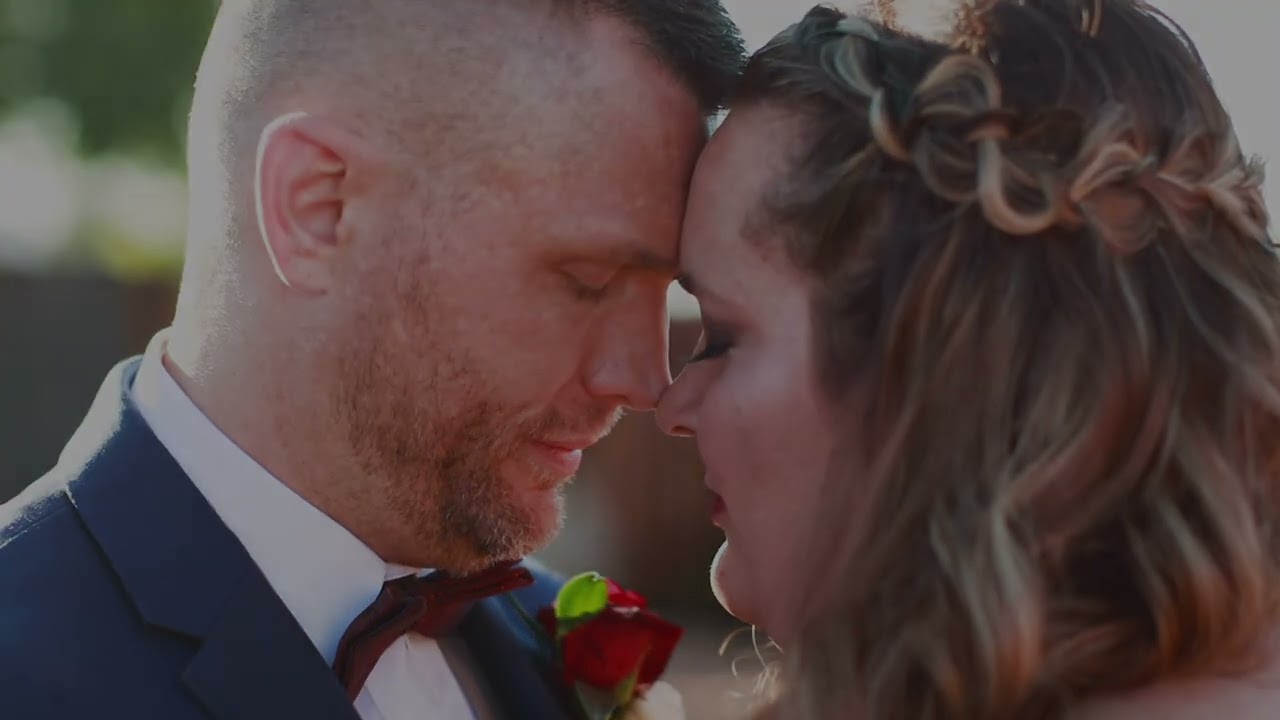 Joseph and Rebecca at their wedding
