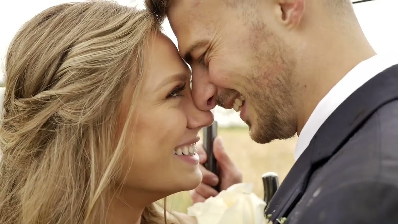 Micah and Hannah at their wedding